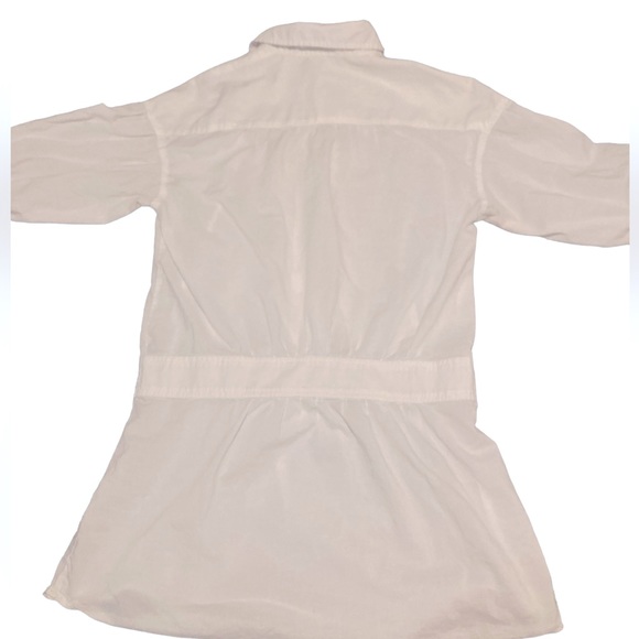 White puff-sleeve Vince button-down tunic - Picture 2 of 5